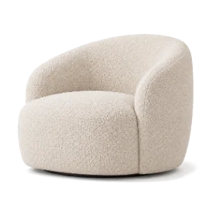 Bouclé Swivel Chair